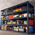 thumbnail image 1 of REIBII 60" W Garage Shelving 3000LBS Heavy Duty Storage Shelves Adjustable 5 Tier Metal Storage Rack,60" W x 24" D x 72" H, 1 of 7