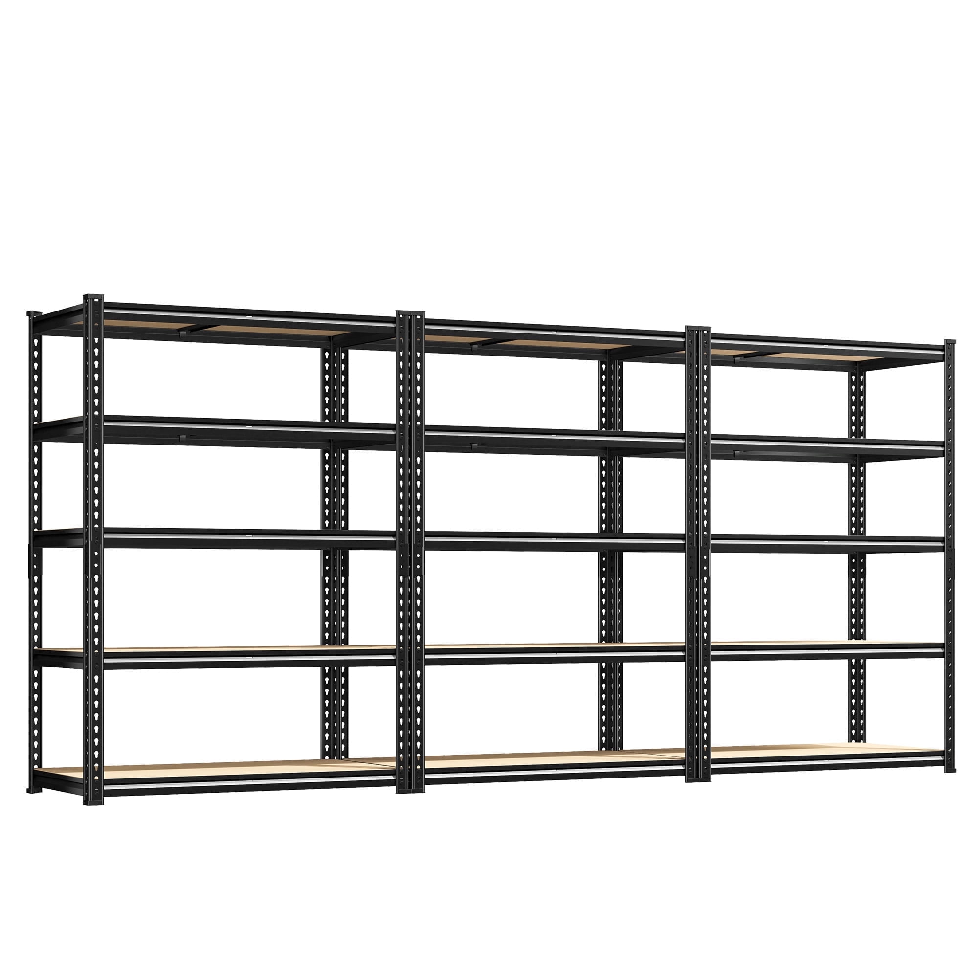 REIBII 72"H Storage Shelves Units 5 Tier Garage Shelves Heavy Duty 2010LBS,35.5"W x 15.8"D,3 Packs - Walmart.com