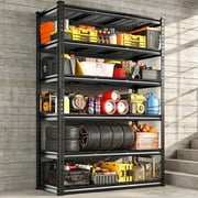 REIBII 78"H 6-Tier Storage Shelves for Garage Wire Shelving Units 3300LBS Adjustable Utility Shelf