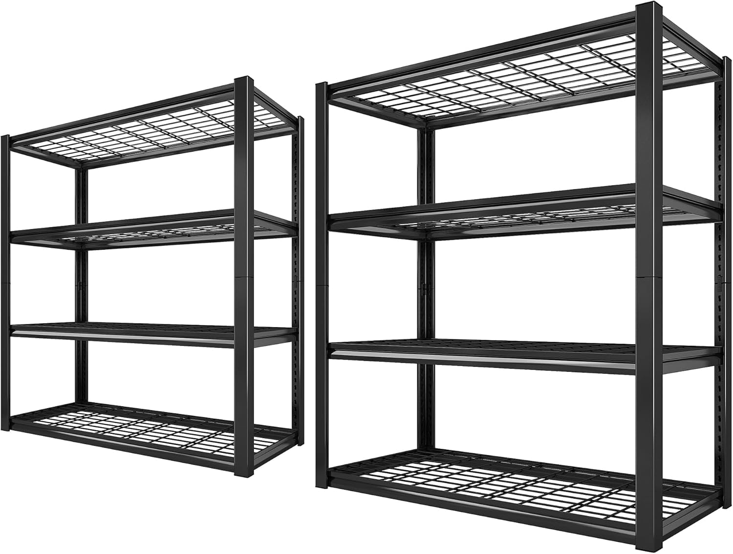REIBII Garage Shelving Heavy Duty Load 2200LBS Wide Storage Shelves 4