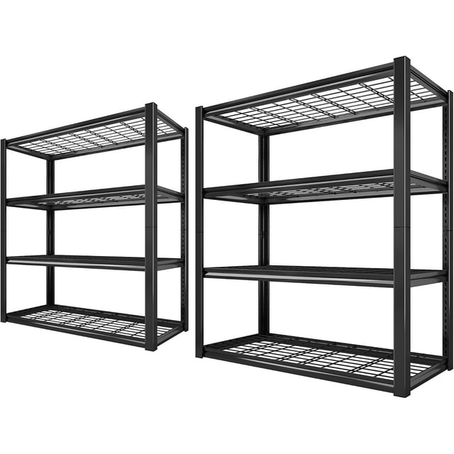 REIBII Garage Shelving Heavy Duty Load 2200LBS Wide Storage Shelves 4