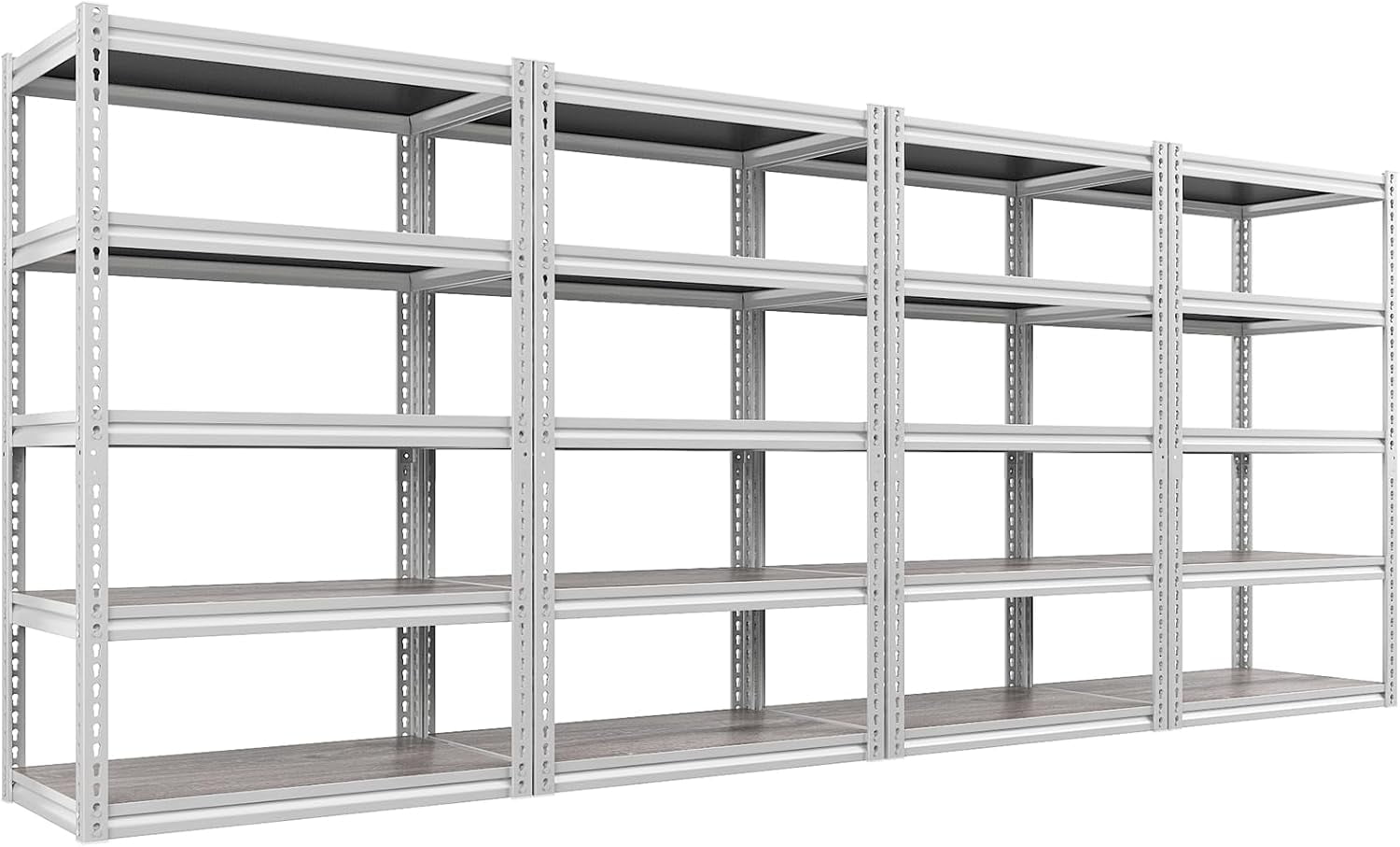 REIBII Garage Shelving Load 2500LBS Wide Storage Shelves Adjustable