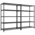 thumbnail image 1 of REIBII Metal Storage Rack,5-Tier Wire Shelving with Adjustable Shelves,36"W x 14"D x 72"H for Home Garage Storage, Black, 1 of 8