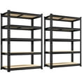 thumbnail image 1 of REIBII Set of 2 Storage Shelves Units 5 Tier Adjustable Garage Shelving Heavy Duty 1800LBS Metal Shelving,28"Lx11.8"Wx60"H, 1 of 7