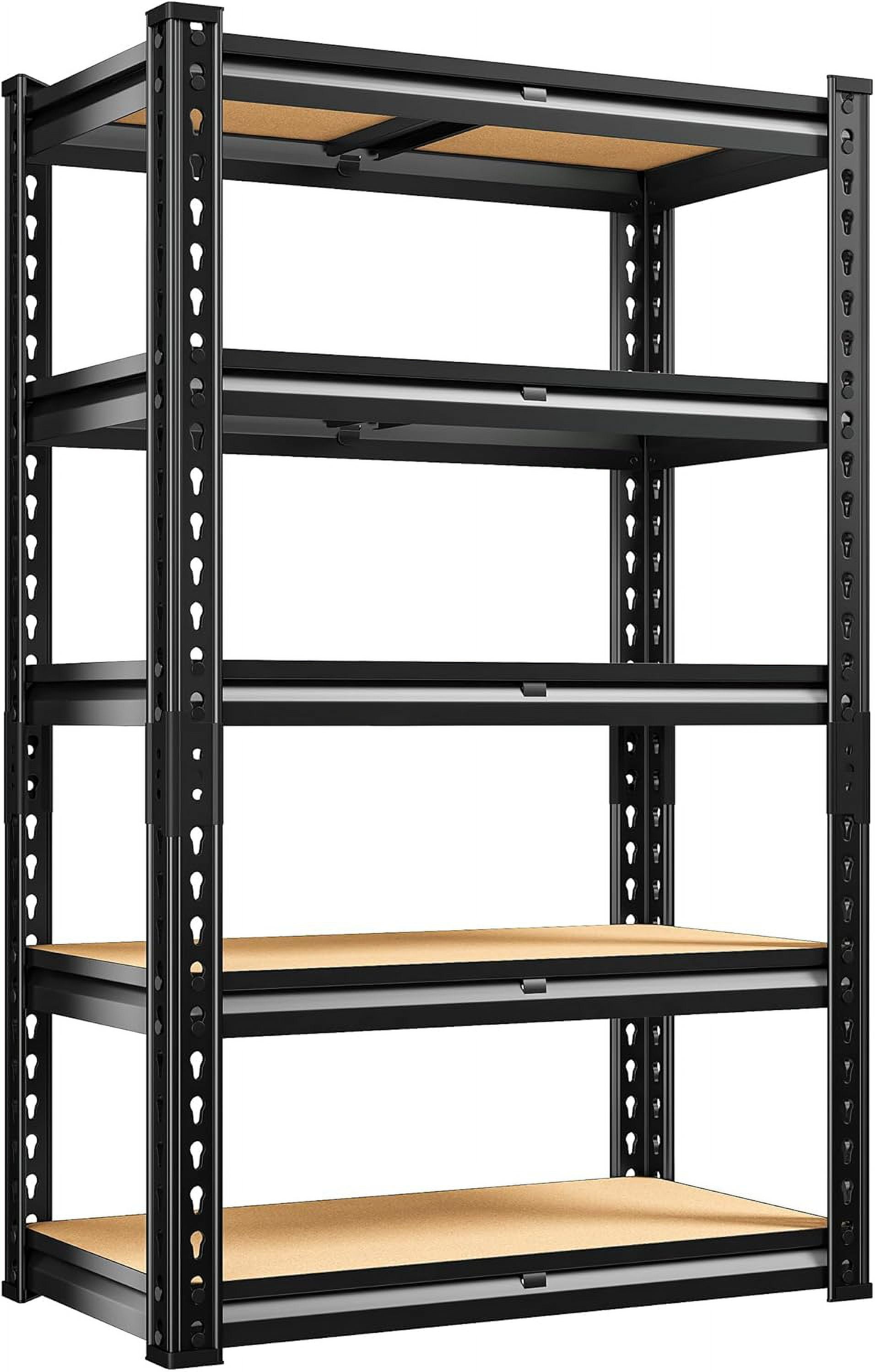 REIBII Storage Shelves 2000LBS Garage Shelving Heavy Duty 5Tier Metal
