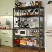 REIBII Storage Shelves 5-Tier Wire Shelving Rack Adjustable Metal Shelving Units for Pantry 29"x14"x63"