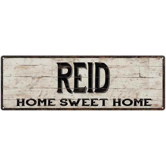REID Rustic Home Sweet Home Sign Gift 6x18 Metal Decor 106180084263