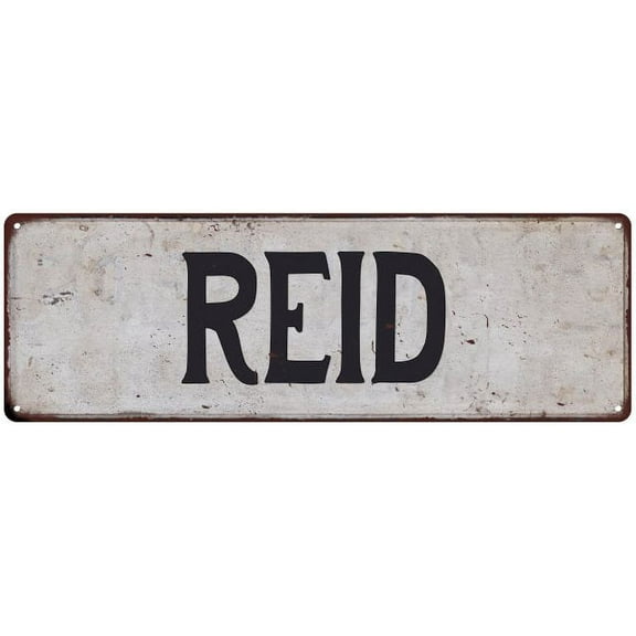 REID Vintage Look Gift Rustic Chic Metal Sign 6x18 206180036051