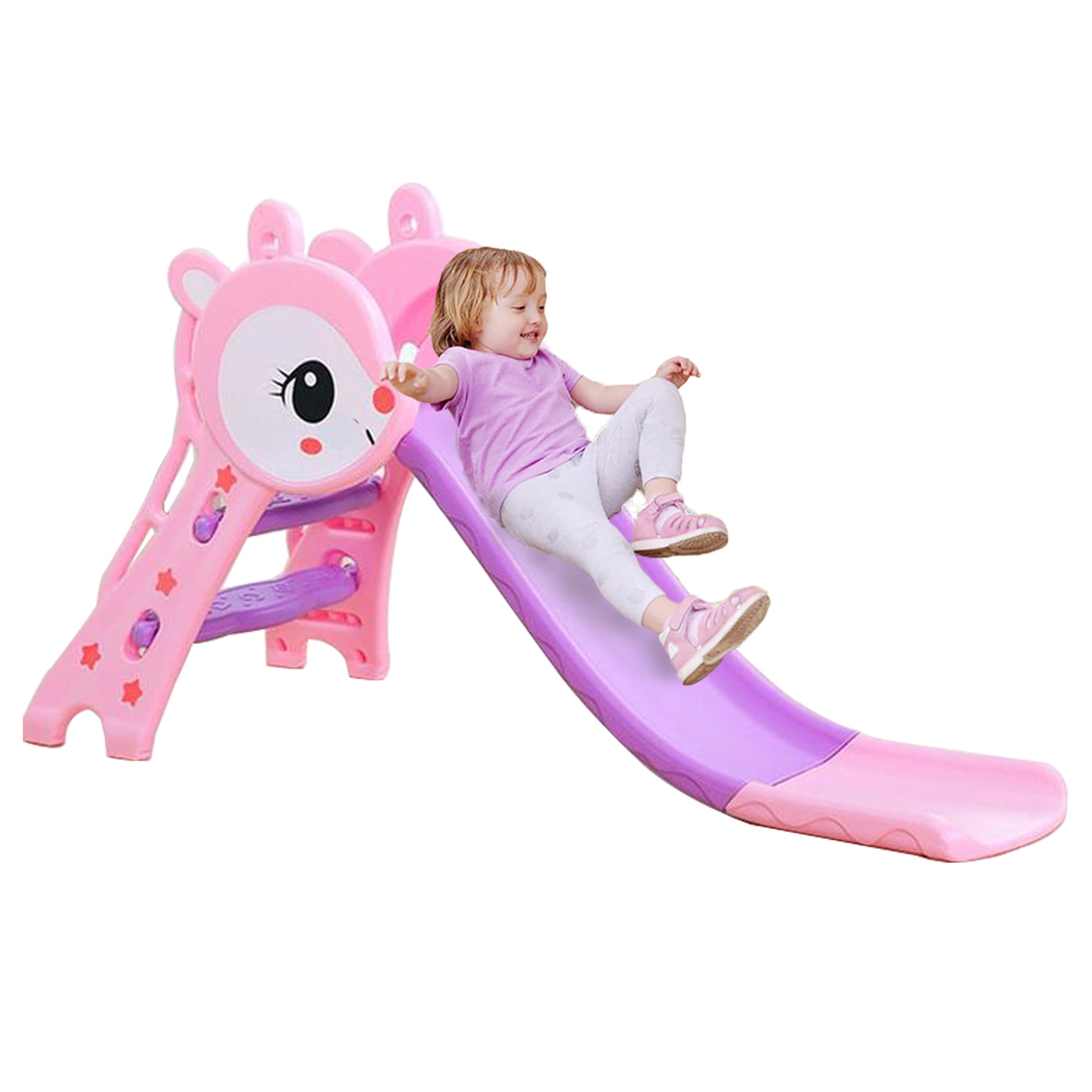 REIDIU Kids Slide for Indoor and Outdoor, Foldable Freestanding Slide