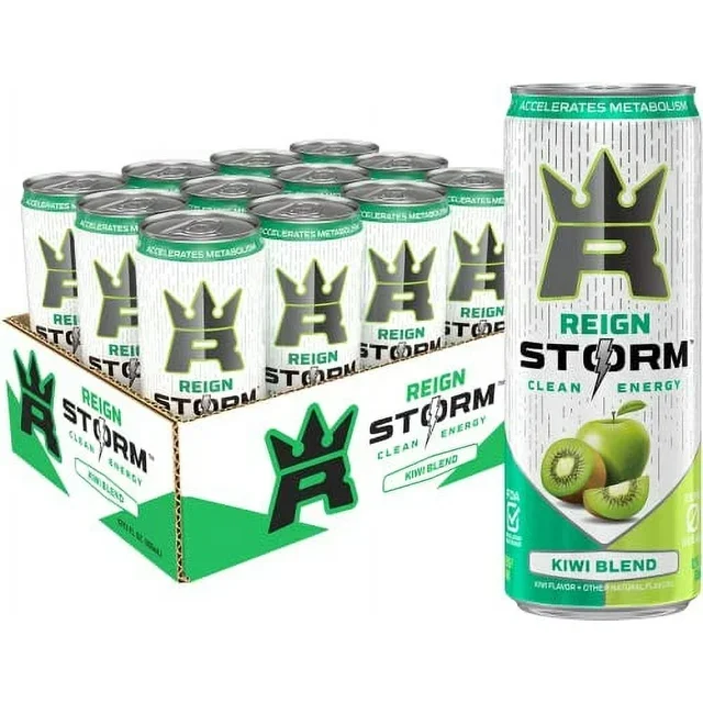REIGN Storm, Kiwi Blend, Energy Drink, 12 Oz Can