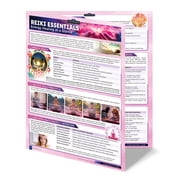Reiki Essentials Quick Reference Guide with Symbols Hand Positions, Chakra Awareness Practice, Compact, 4-Page Desk Chart or Wall Poster by Cramcharts