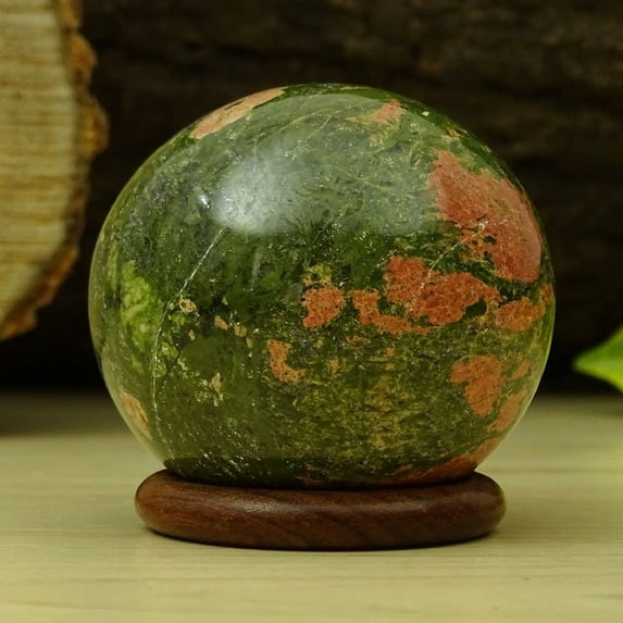 REIKIERA By Conchshell Reiki Stone Ball Natural Gemstone Sphere Energy Generator Crystal Healing Gift