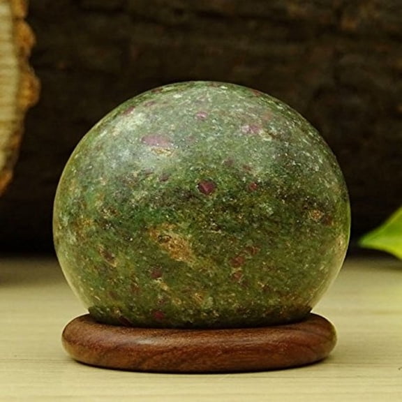 REIKIERA By Conchshell Reiki Stone Ball Natural Gemstone Sphere Energy Generator Crystal Healing Gift