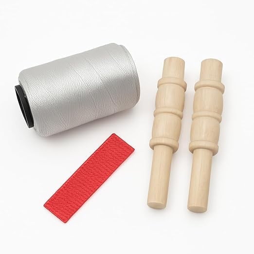 REINDEER Cricket Bat Repair Kit with White Nylon Thread, Toe Guard & Bails (Pack of 1 Set) Complete Maintenance Kit for All Cricket Bats