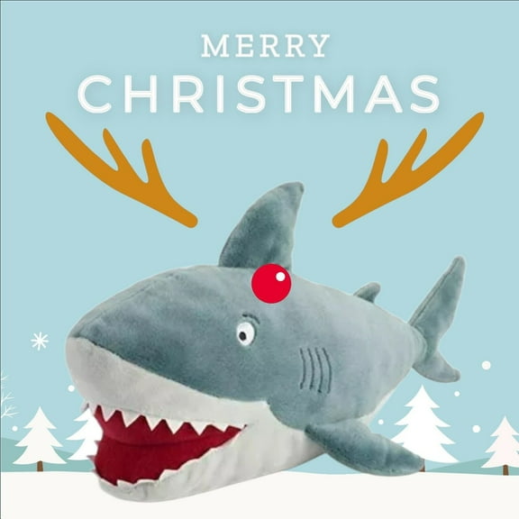 REINDEER Dude Shark 11" Plush Aaron Reynolds Stuffed Soft Fish Animal HOLIDAYS