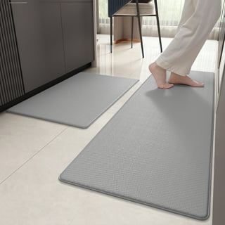 2 Piece Set Anti Fatigue Kitchen Floor Mats, Diamond Pattern Comfort  Cushioned Standing Rugs Waterproof, 2 Sizes : Target