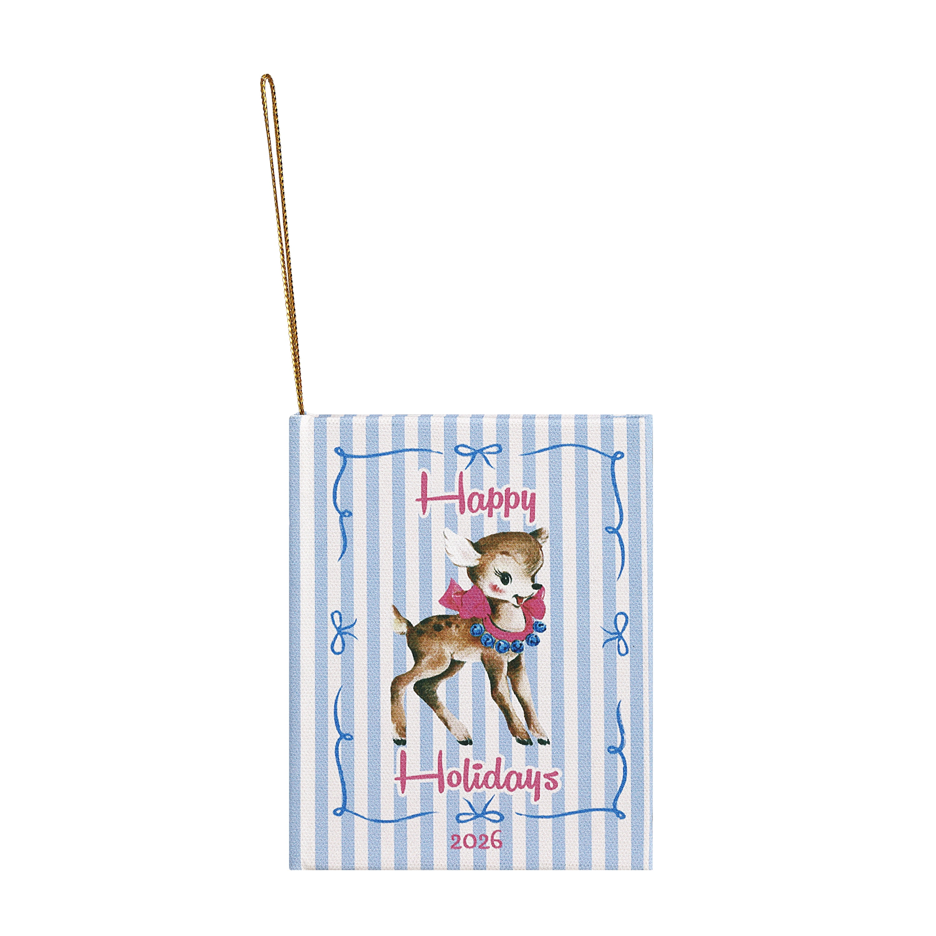 Mr. Christmas Reindeer Storybook Ornament, Blue