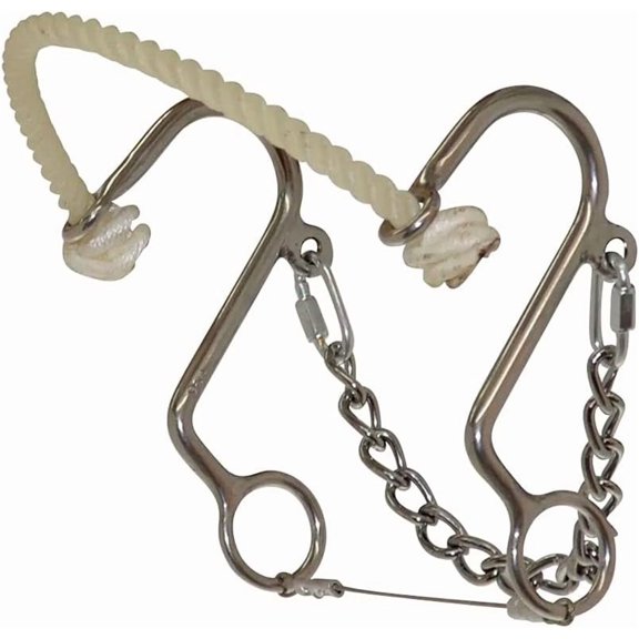 REINSMAN Diamond R Little S Rope Nose Hackamore for Horse, DR058
