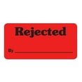 thumbnail image 1 of REJECTED By_____ Label, 1.25" x 2.5", Red, Adhesive Backing, Dispenser Box - Roll of 1,000, 1 of 1
