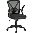 thumbnail image 1 of REKHH Desk Chair Mesh Computer Office Chair with Wheels Ergonomic Height Adjustable Swivel Flip-up Arms and Lumbar Support, Black, 1 of 8