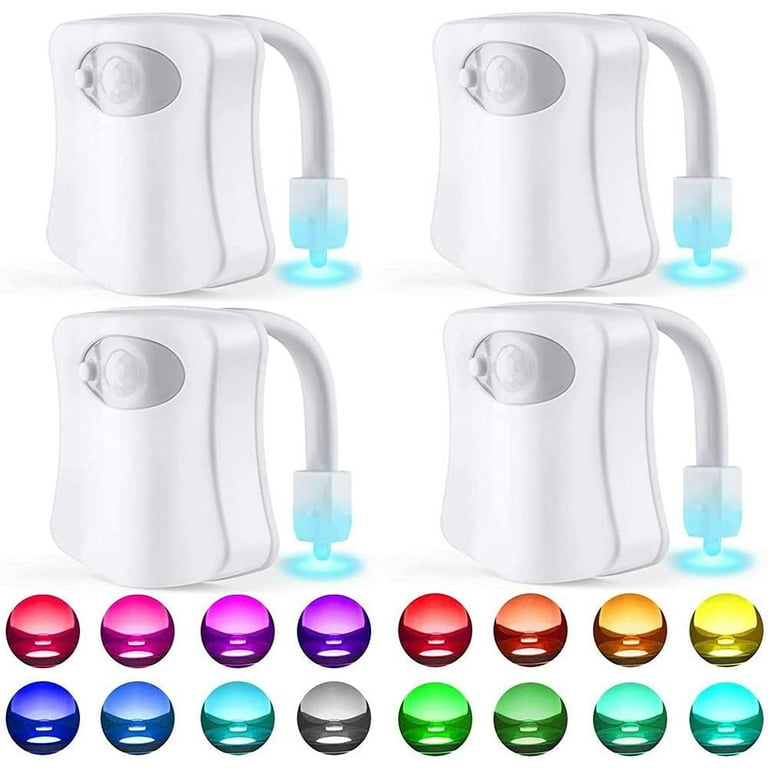 16-Color Toilet Night Light Motion Activated Detection Bathroom