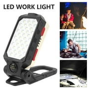 RELAX LED Work Light Rechargeable Magnetic Portable COB Work Light, 4 Lighting Modes, Job Site Lighting for Car Repairing, Camping, Backpacking,Hunting