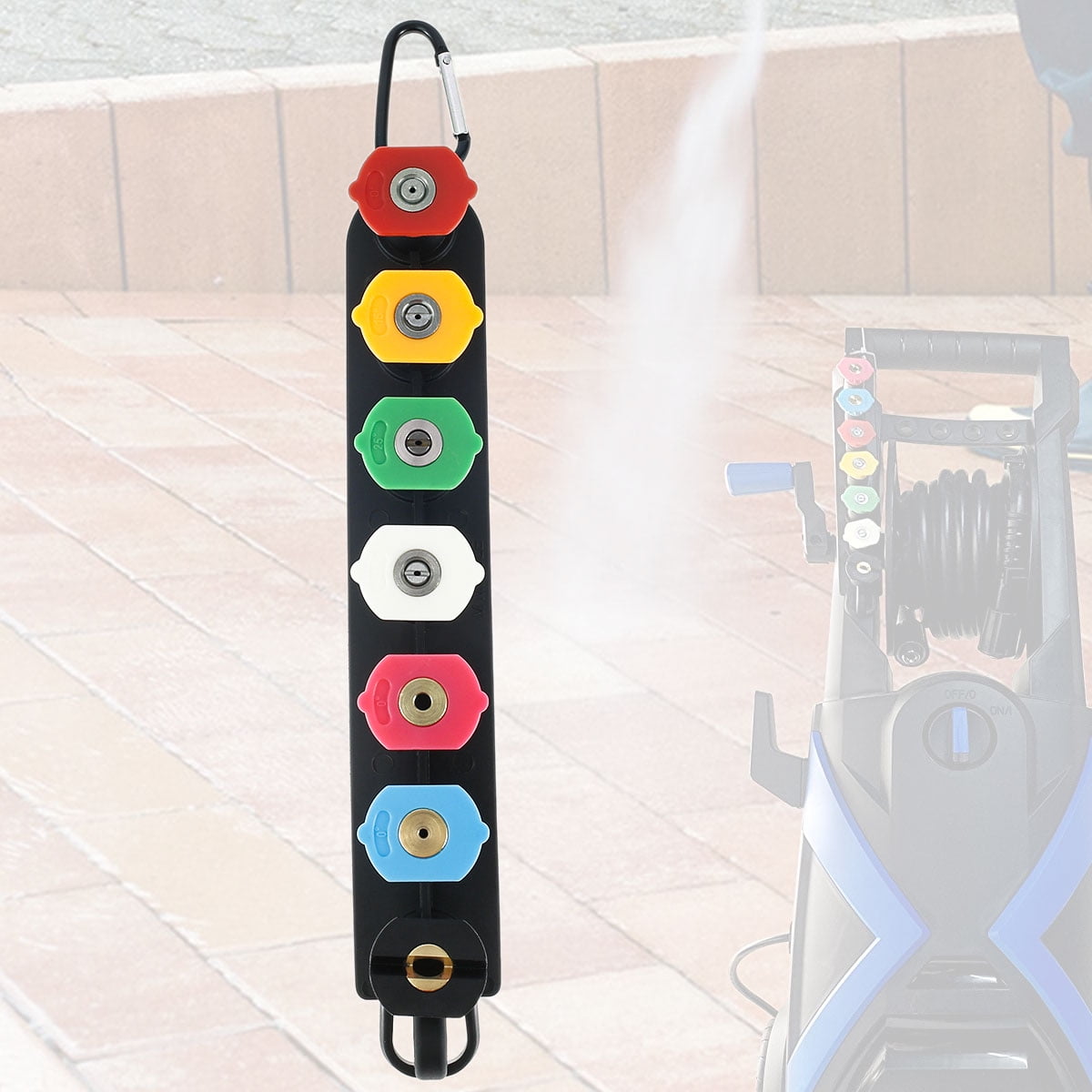 RELAX Pressure Washer Nozzle Tips Set with Nozzle Holder 7 Spray Nozzle