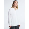 thumbnail image 1 of Scoop Women’s and Women’s Plus Relaxed Fit Button Front Shirt, Sizes XS-4X, 1 of 6