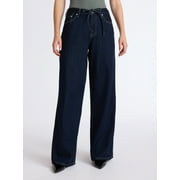 SCOOP Women’s and Women's Plus Relaxed Low Slung Jeans, Sizes 0-28 Plus