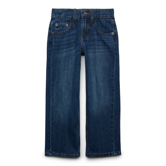 Wonder Nation Relaxed Straight Denim - Single Pack, Sizes 4-16, 6-10 Slim & Husky