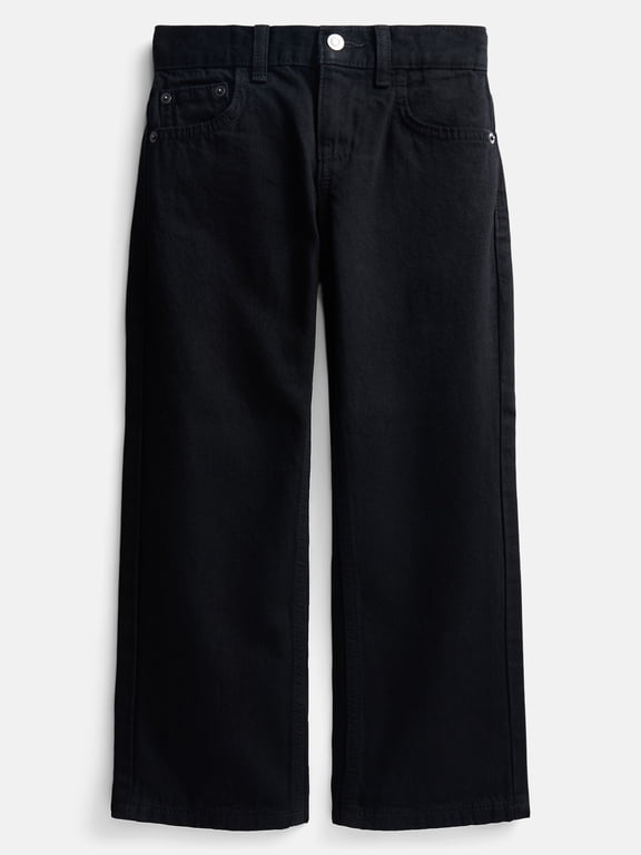 Boys Relaxed Straight Leg Denim Jeans, Sizes 4-16, 6-10 Slim & Husky