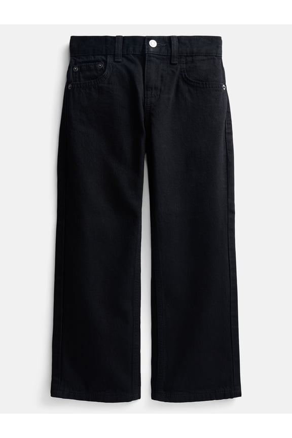 Boys Relaxed Straight Leg Denim Jeans, Sizes 4-16, 6-10 Slim & Husky