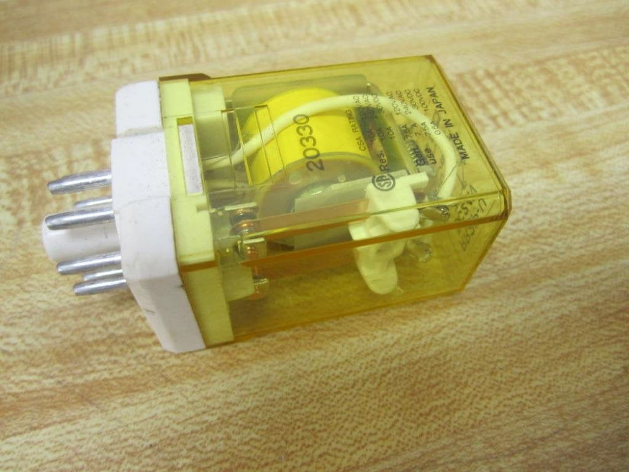 RELAY, RR SERIES, PLUGin, 24 VDC, 8 PIN, 10 AMP, DPDT, GENERAL PURPOSE