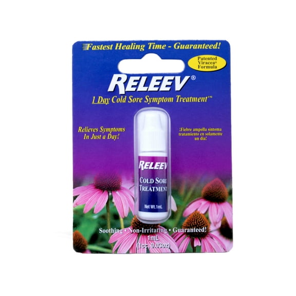 RELEEV 1-Day Cold Sore Symptom Treatment 1 mL (.034 oz)