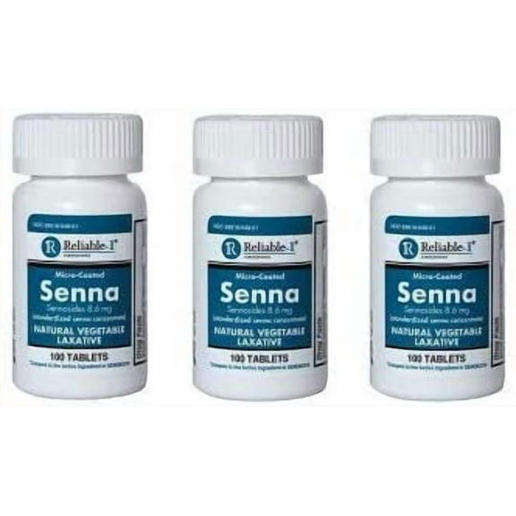 Senna Laxatives by Reliable 1 Laboratories Natural Laxatives for Constipation Relief Gentle Constipation Relief for Adults