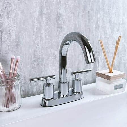 RELIAFLO Center Set Lavatory Faucet in PVD Polished Chrome - L23844-01