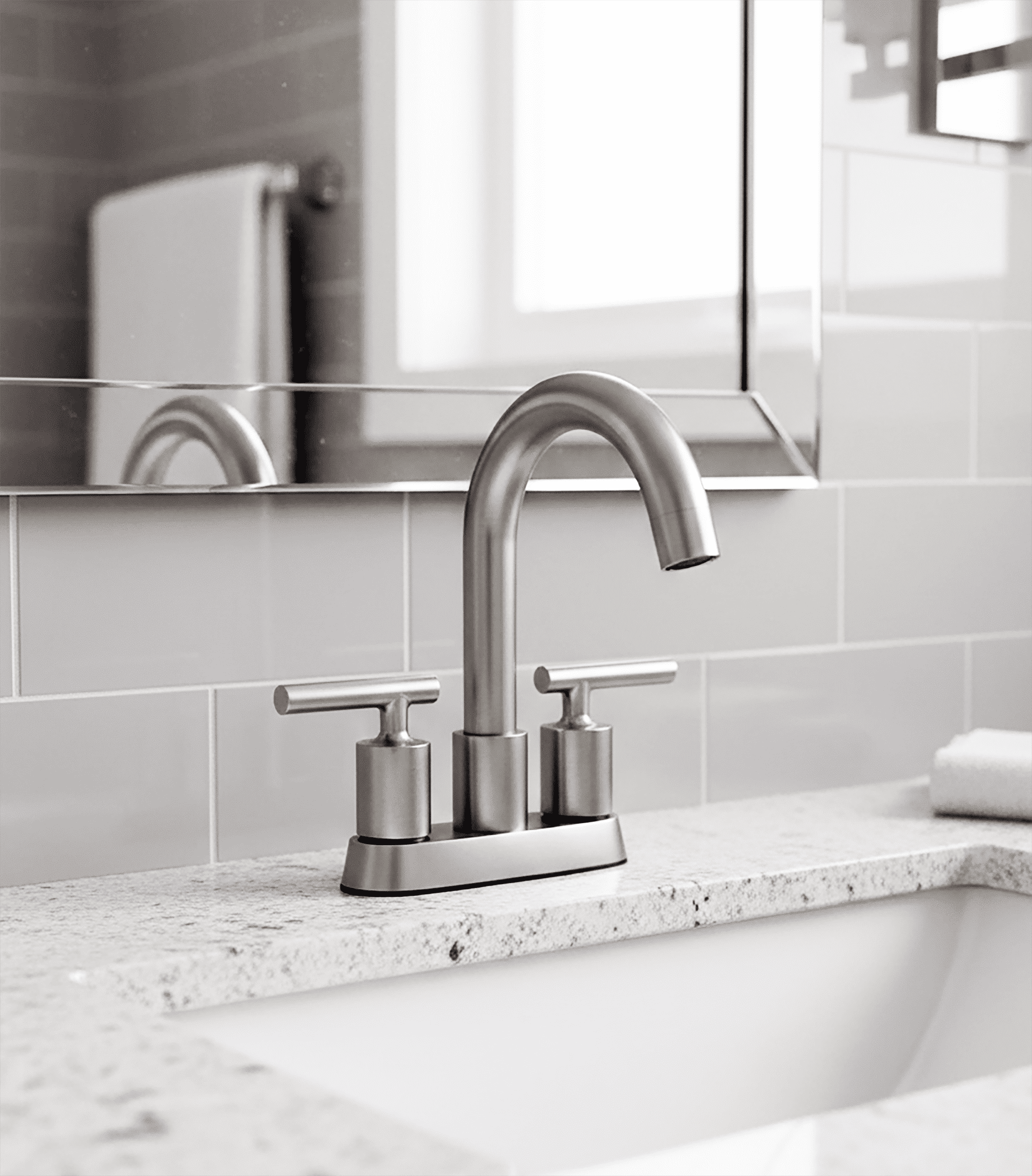 RELIAFLO L23844-29 PVD Satin Nickel Bathroom Sink Faucets Faucet