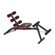 RELIFE REBUILD YOUR LIFE 6 in 1 Ab Machine, Adjustable Resistance Core Trainer, Multi Function Home Workout Bench, Foldable Ab Crunch Machine for Full Body Strength Training