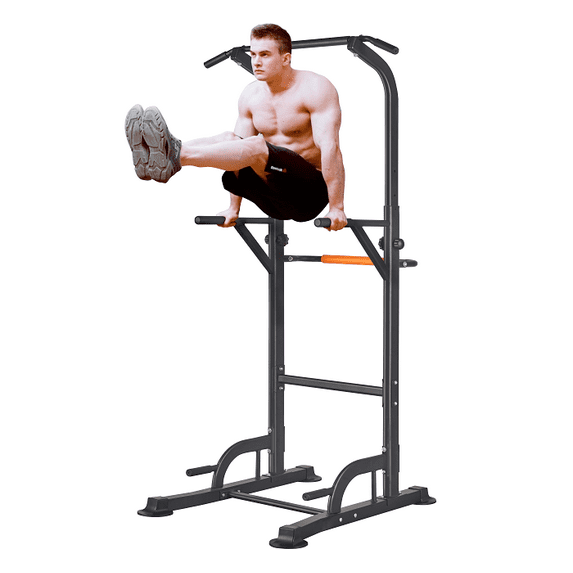 RELIFE REBUILD YOUR LIFE Adjustable Power Tower Dip Station Pull up Bar Home Gym Strength Training