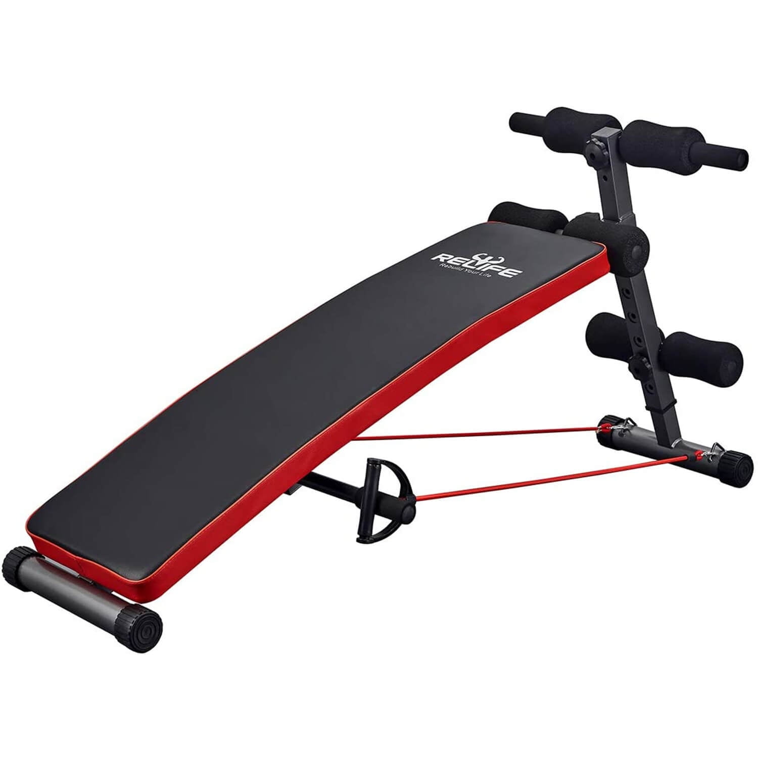RELIFE REBUILD YOUR LIFE Indoor Adjustable Abdominal Sit up Bench Foldable Weight Board for Home Gym Walmart