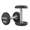 thumbnail image 1 of RELIFE Round Dumbbells with Anti-Slip Knurled Handle 15LB for Muscle Building, 1 of 7