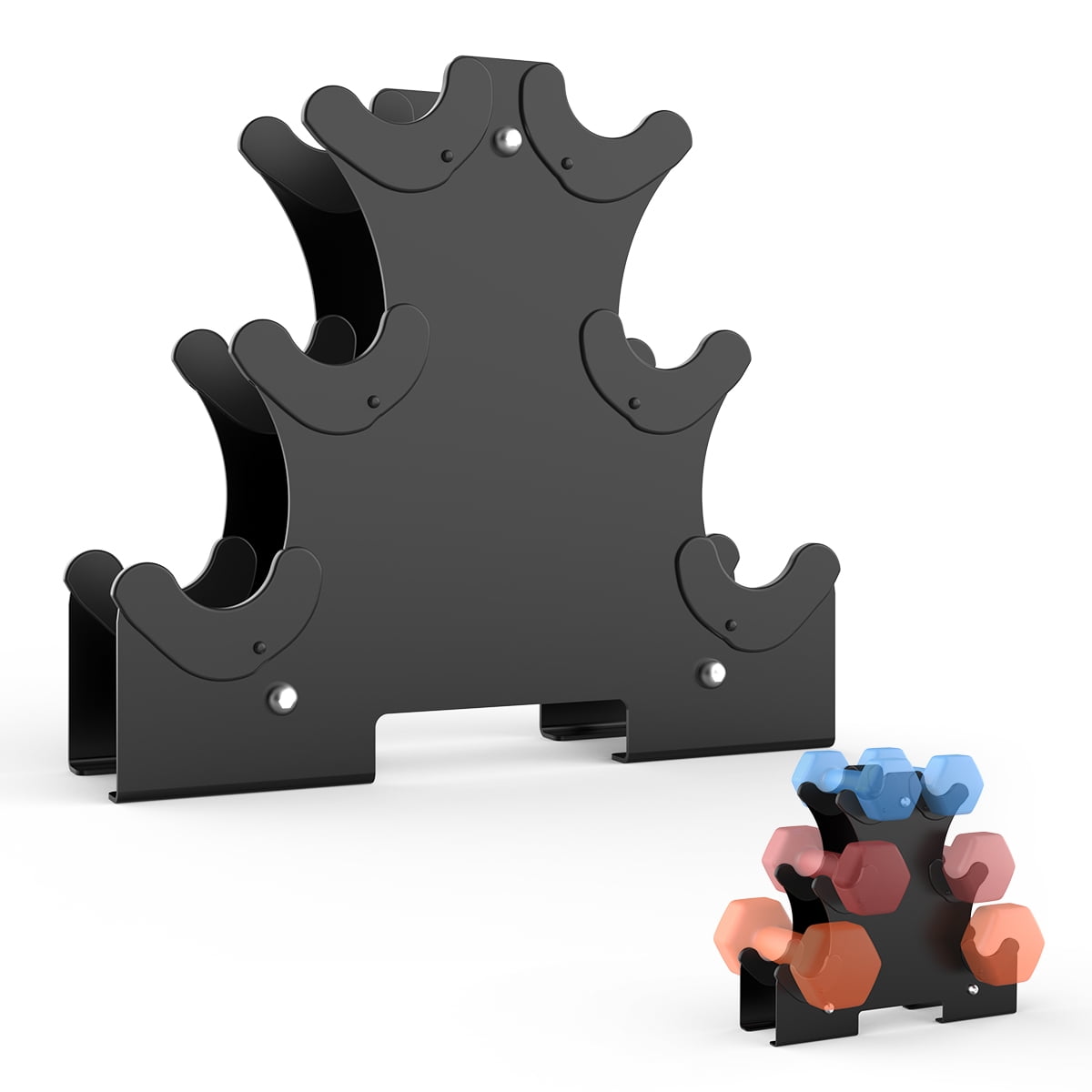 RELIFE SPORTS Dumbbell Storage Rack Dumbbell Holder 3-Tier Weight Lifting Dumbbell Storage Stand