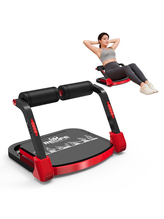 RELIFE Sit-up Machine AbTrainer,Ab Crunch Equipment for Core Workout, Home Gym Abdominal Crunch&Roll-Up Exercise Machine