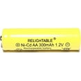 thumbnail image 1 of RELIGHTABLE 300mAh AA NiCd 1.2v Rechargeable Batteries Garden Solar Ni-Cd Light LED K (Pack of 6), 1 of 1
