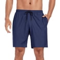 thumbnail image 1 of RELLECIGA Men's Navy Blue Swim Trunks Quick Dry Board Shorts with Pockets Bathing Suits, 1 of 6