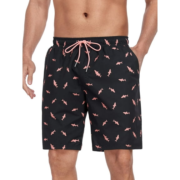 RELLECIGA Men’s Swim Trunks Causal Beach Shorts with Pockets Size XXL