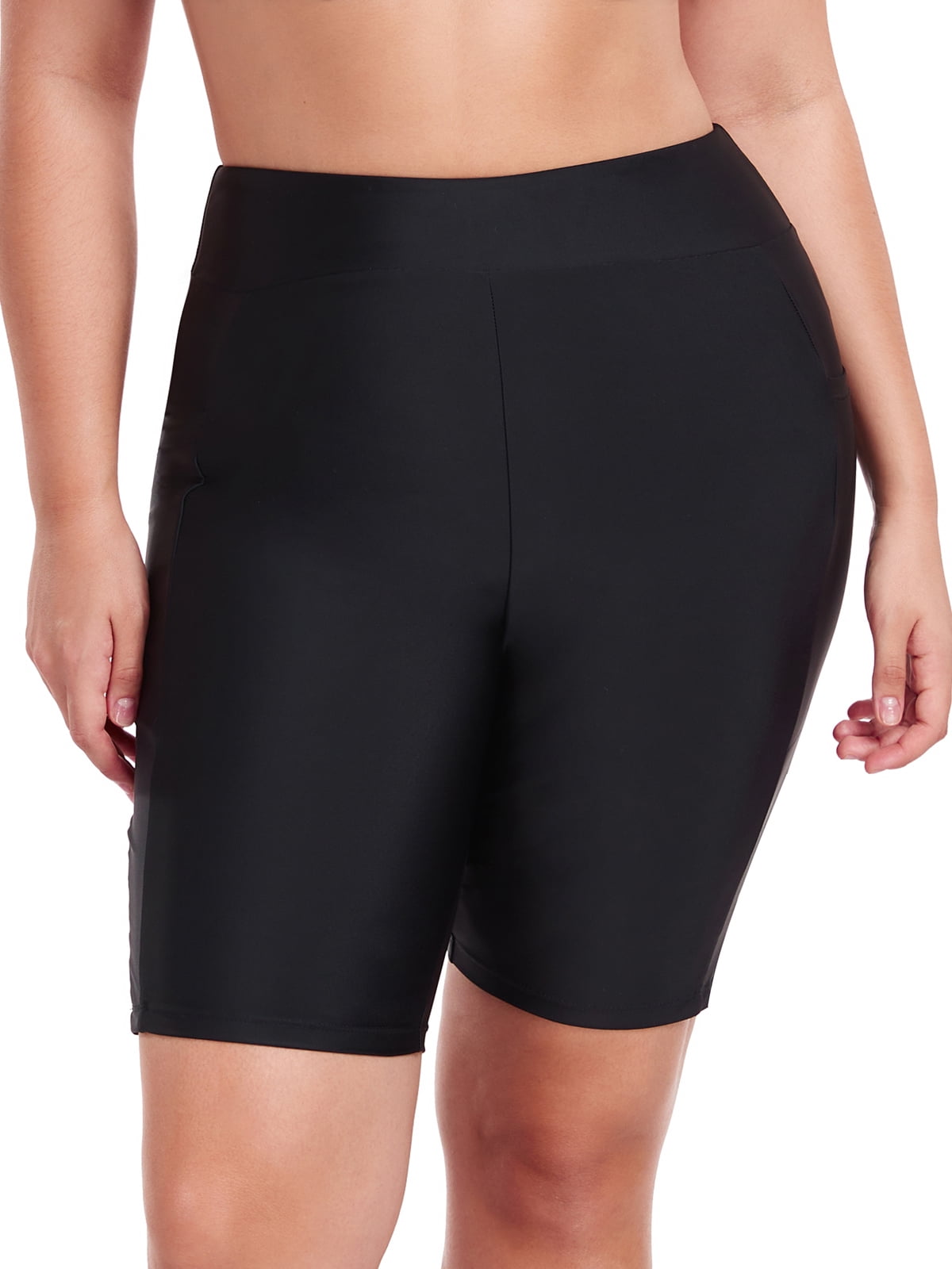 RELLECIGA Women's 8" High Waisted Swim Shorts UV Sun Protection Board ...