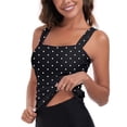 thumbnail image 1 of RELLECIGA Women's Bandeau Ruched Tankini Top Swimsuits Modest Bathing Suits, 1 of 9