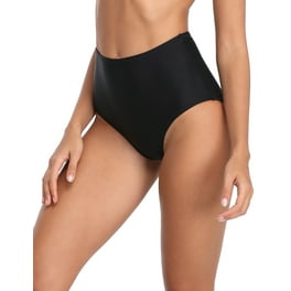 Black high waisted bikini bottoms walmart best sale