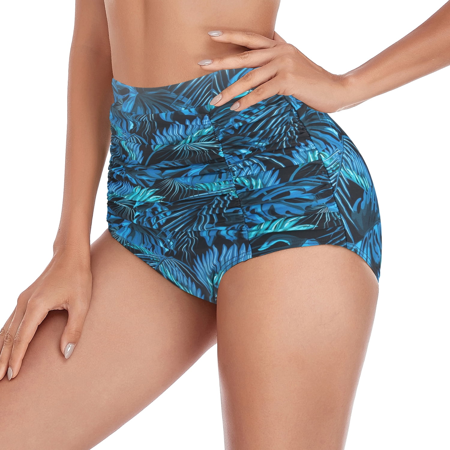 Blue leaf bikini sale
